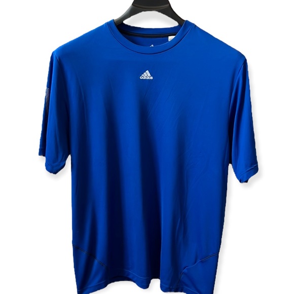 Men’s blue Adidas athletic shirt dry fit - Picture 12 of 14